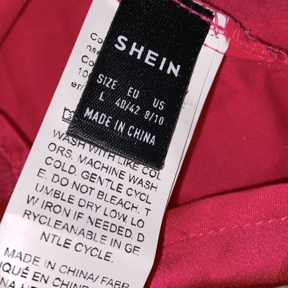 SHEIN pink silky top size large - Picture 6 of 6